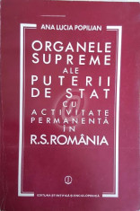 Organele supreme ale puterii de stat cu activitate permanenta in R. S. Romania foto