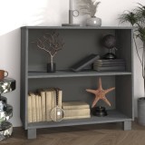 vidaXL Servantă, gri &icirc;nchis, 85x35x80 cm, lemn masiv de pin