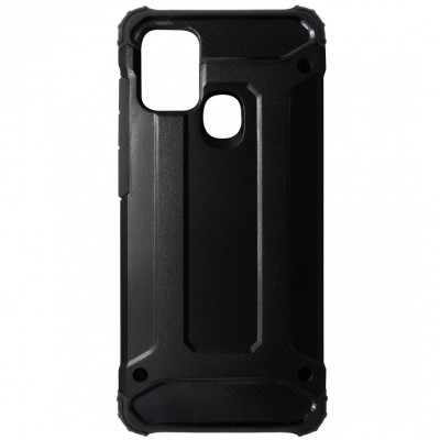 Husa Armor plastic + silicon TPU neagra pentru Samsung Galaxy A21s (A217F) foto