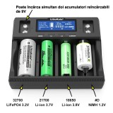 Incarcator LiitoKala Lii D4XL 4 sloturi LCD Li-Ion NiMH LiFePO4