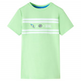 Tricou pentru copii, verde neon, 92 GartenMobel Dekor, vidaXL