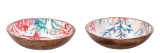Cumpara ieftin Set 2 boluri lemn multicolor Maela 30 x 7 cm