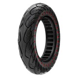 Cumpara ieftin Cauciuc Pliabil Trotineta Electrica 10x2.125-6.1 Motorevolution Negru cu Puncte Rosii, Anvelopa Plina Xiaomi, Ninebot, Kugoo