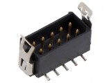 Conector vertical SMT 5 pini bărbat DIL cu prinderi