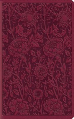Large Print Compact Bible-ESV-Floral Design foto