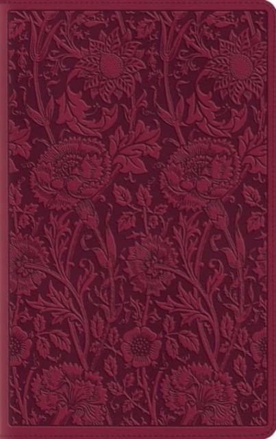 Large Print Compact Bible-ESV-Floral Design
