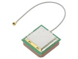 Antenă GNSS GPS 2dBi RHCP 25x25mm IPEX
