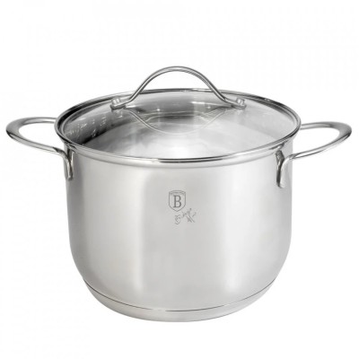 Oala cu capac din sticla 5.8 L, 22 CM, Silver Jewellery, Berlinger Haus foto