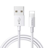 Cablu Date si Incarcare USB la Lightning McDodo CA-6020, 1 m, 2A, Alb