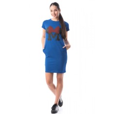 E299-4 Rochie scurta, casual de vara cu buzunare