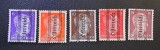 Austria sub Ocupație Aliată 1945 Seria Stiria / Graz "Hitler Supratipar Linii Verticale și &Ouml;sterreich" (6 Rpf,8 Rpf,10 Rpf,12 Rpf,15 Rpf ) MNH - TG1