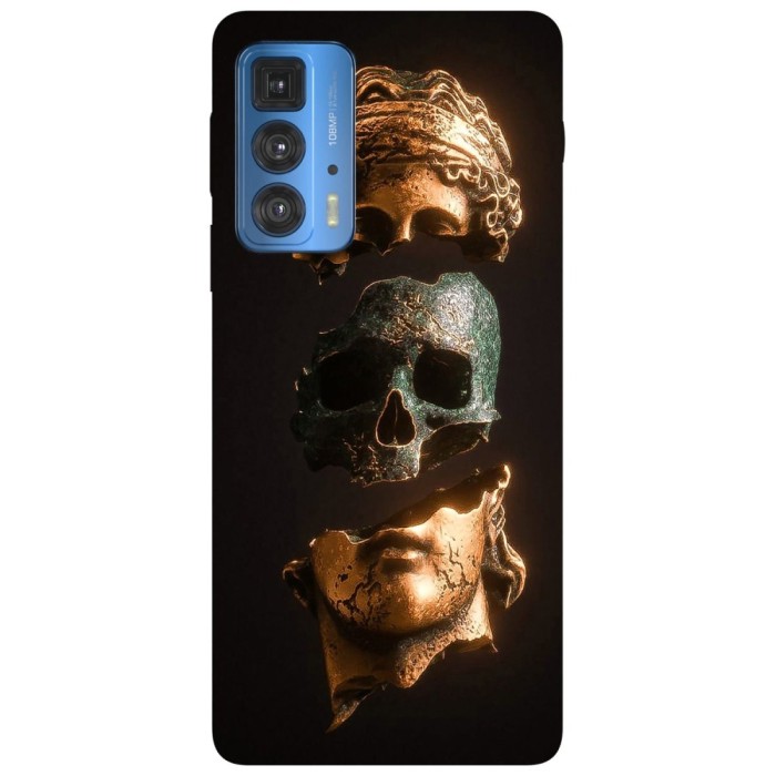 Husa compatibila cu Motorola G20 model Skull Statue, Silicon, TPU, Viceversa