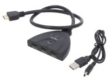 Switch HDMI HDCP 1.4 3 Intrări Negru 0.5m