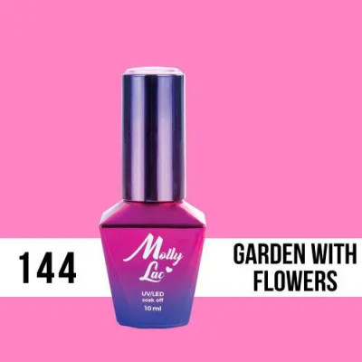 MOLLY LAC UV/LED gel Flamingo - Garden With Flowers 144, 10ml foto
