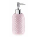 Cumpara ieftin Dispenser sapun lichid ceramica roz &Oslash; 7,5 cm x 18,5 H, 320 ml