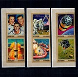 Ajman 1970 - Apollo 13, cosmonautica, serie nedantelata neuzata