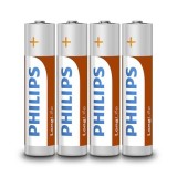 BATERIE LONGLIFE R3 AAA FOLIE 4 BUC PHILIPS - PH-R03L4F/10