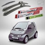 Cumpara ieftin Ștergătoare Smart Fortwo Coupe 450 2004-2007 | Set Față și Spate Flat &ndash; TeamCar&reg;