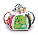 Piramida cu activitati pentru bebelusi Hola, plastic, 30x18x28.2 cm, Multicolor, A3153