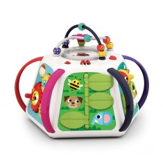 Piramida cu activitati pentru bebelusi Hola, plastic, 30x18x28.2 cm, Multicolor, A3153
