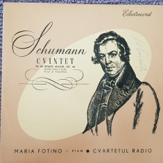 Schumann Cvintet in Mi Bemol Major Op 44, Maria Fotino, disc vinil