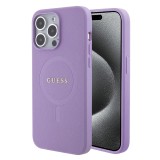 Husa Guess Saffiano MagSafe iPhone 15 Pro Max, mov, GUHMP15XPSAHMCU