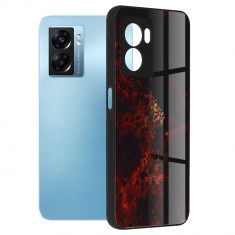 Husa pentru Oppo A77 5G, Techsuit Glaze Series, Red Nebula