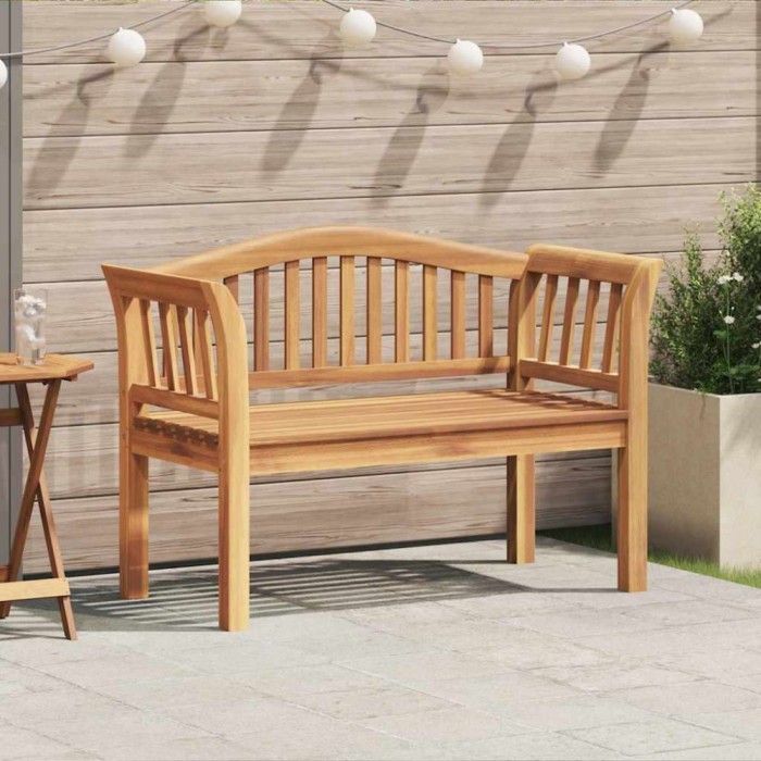 vidaXL Bancă de grădină Maro 120 x 53.5 x 85 cm Lemn masiv de tec