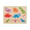 Puzzle din lemn incastru Dinozauri, 9 piese, 3 - 7 ani