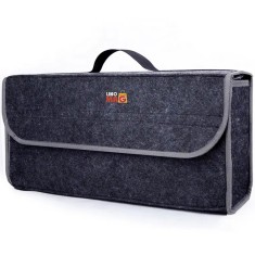 Organizator portbagaj Linomag&reg;, Prevazut cu banda velcro pentru fixare, 50x24x17cm, Gri inchis