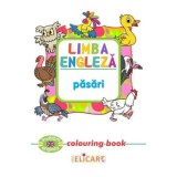 Limba engleza. Pasari. Colouring Book