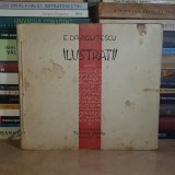 E. DRAGUTESCU - ILUSTRATII PENTRU ARGHEZI, BACOVIA, BARBU, BLAGA , CRAINIC , 1937 , EX. 72 / 221 , SEMNAT #