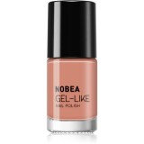 NOBEA Day-to-Day Gel-like Nail Polish lac de unghii cu efect de gel culoare Almond milk #N14 6 ml