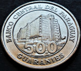 Moneda exotica 500 GUARANIES - PARAGUAY, anul 2014 * cod 5395 = UNC