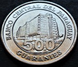 Moneda exotica 500 GUARANIES - PARAGUAY, anul 2014 * cod 5395 = UNC