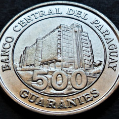 Moneda exotica 500 GUARANIES - PARAGUAY, anul 2014 * cod 5395 = UNC