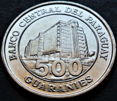 Moneda exotica 500 GUARANIES - PARAGUAY, anul 2014 * cod 5395 = UNC foto