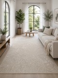 Cumpara ieftin Covor Jersey Home A769 E515, Marime 100 x 200 cm, Bej, Fara fir, Tesatura plata, Antialergic, Polipropilena, Hidrofug,Bucatarie, Hol, Balcon,Terasa