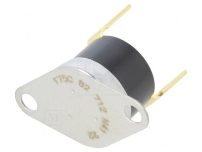 Termostat NO 60&amp;deg;C-75&amp;deg;C 10A 240VAC foto