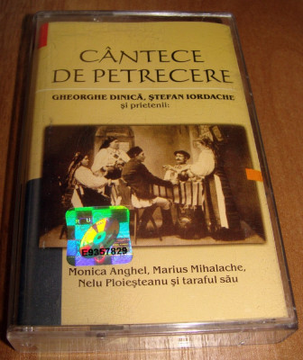 caseta audio - cantece de petrecere, gheorghe dinica, monica anghel foto