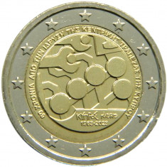 Cipru moneda comemorativa 2 euro 2023 - 60 ani Banca Centrala - UNC