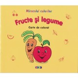 Fructe și legume. Carte de colorat - Paperback - Victoria Raţă - Prut