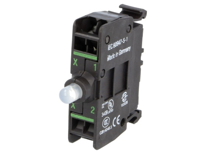 Element de iluminare LED verde 22mm