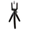 Trepied Selfie Stick Foto, cu Suport pentru Telefon, inaltime 26 cm, negru