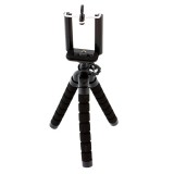 Cumpara ieftin Trepied Selfie Stick Foto, cu Suport pentru Telefon, inaltime 26 cm, negru