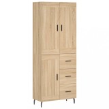 Cumpara ieftin Dulap inalt, stejar sonoma, 69,5x34x180 cm, lemn compozit