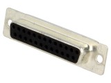 Conector D-Sub mamă 25 pini, drept, pe cablu