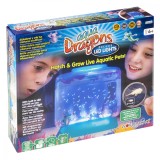 Set de joaca educativ, Stem Aqua Dragons, Habitat Lumea Subacvatica, Acvariu Delux cu Led-uri