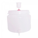Butoi plastic, 30L, cu dop de fermentare și robinet
