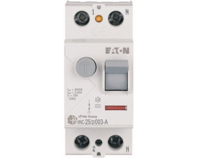 Diferential 25A 2P 30mA 6kA tip A Eaton HNC-25 2 003-A foto